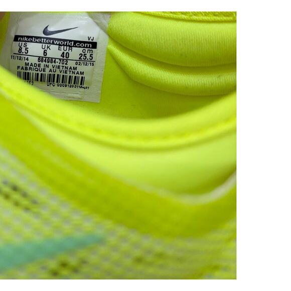 Nike Zoom Fit Agility Training Shoes Women’s Size 8.5 | Yellow | 684984-702 - Picture 7 of 9